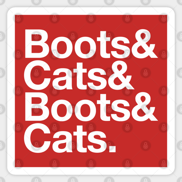 Boots & Cats & Boots & Cats Beatbox Sticker TeePublic
